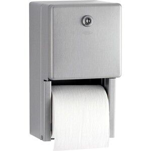 Bobrick Surface Mounted Multi-Roll Toilet Paper Tissue Dispenser Satin Stainless